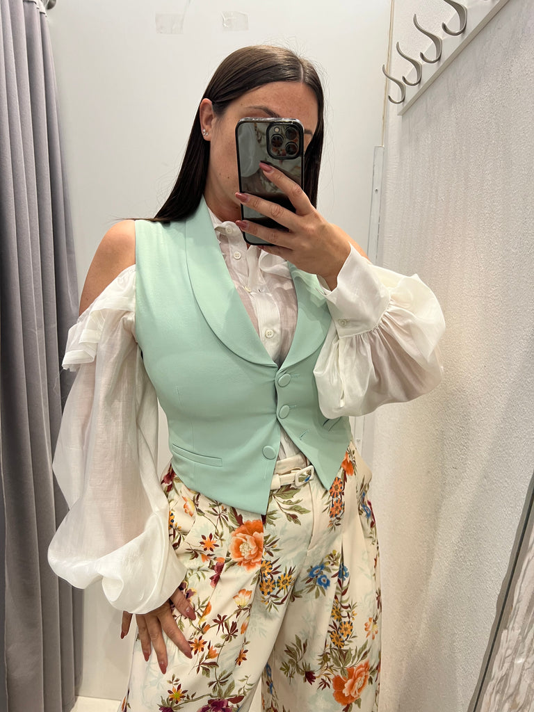 MSS💥IMPERIAL•Gilet Best con bottoni ricoperti acqua