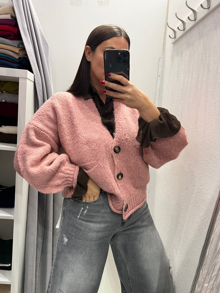 HaveOne•Cardigan over con manica palloncino•Più colori