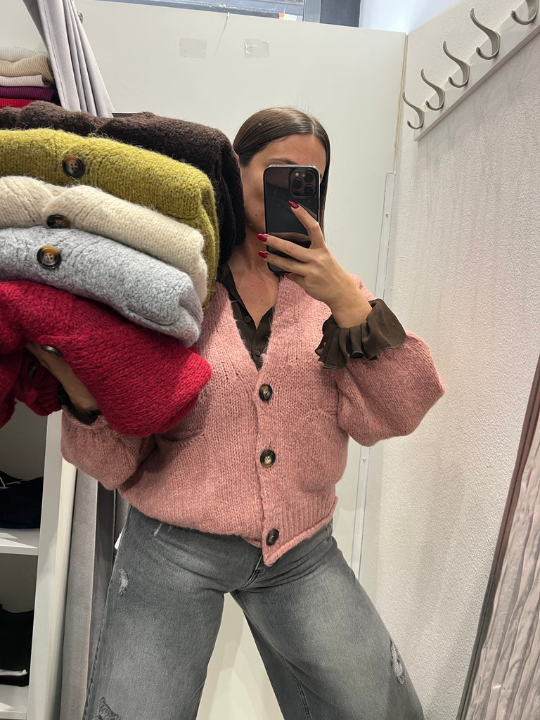HaveOne•Cardigan over con manica palloncino•Più colori
