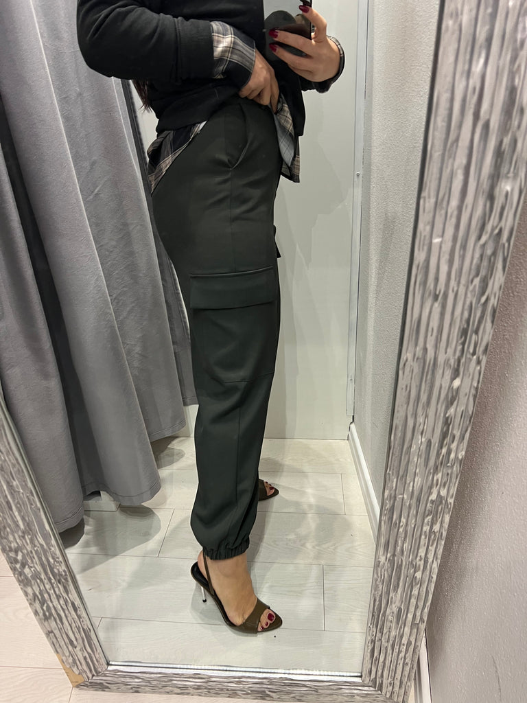ViCOLO•Pantalone jogger cargo militare