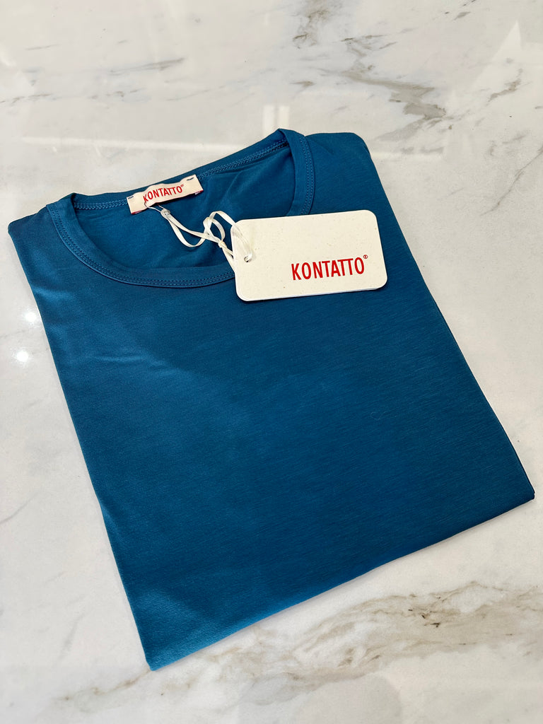 KONTATTO•Maglia viscosetta girocollo a manica lunga•Più colori