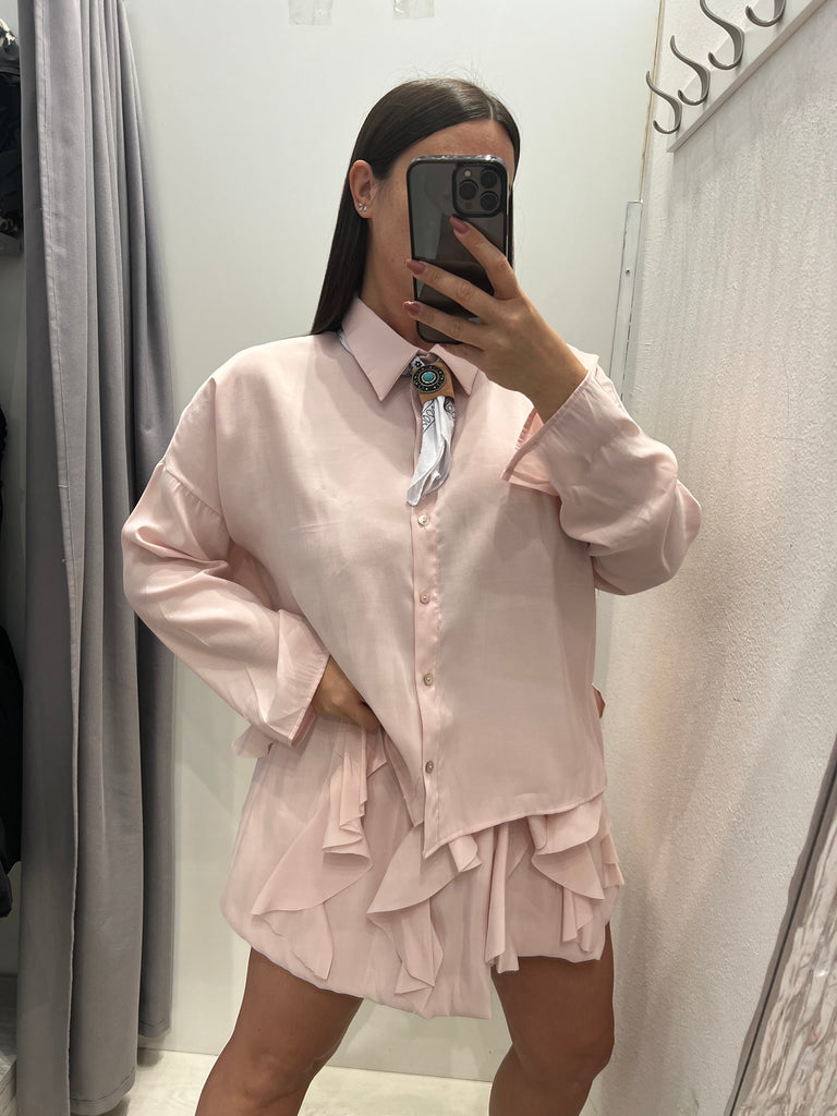 MSS💥HaveOne•Camicia rosa con bandana