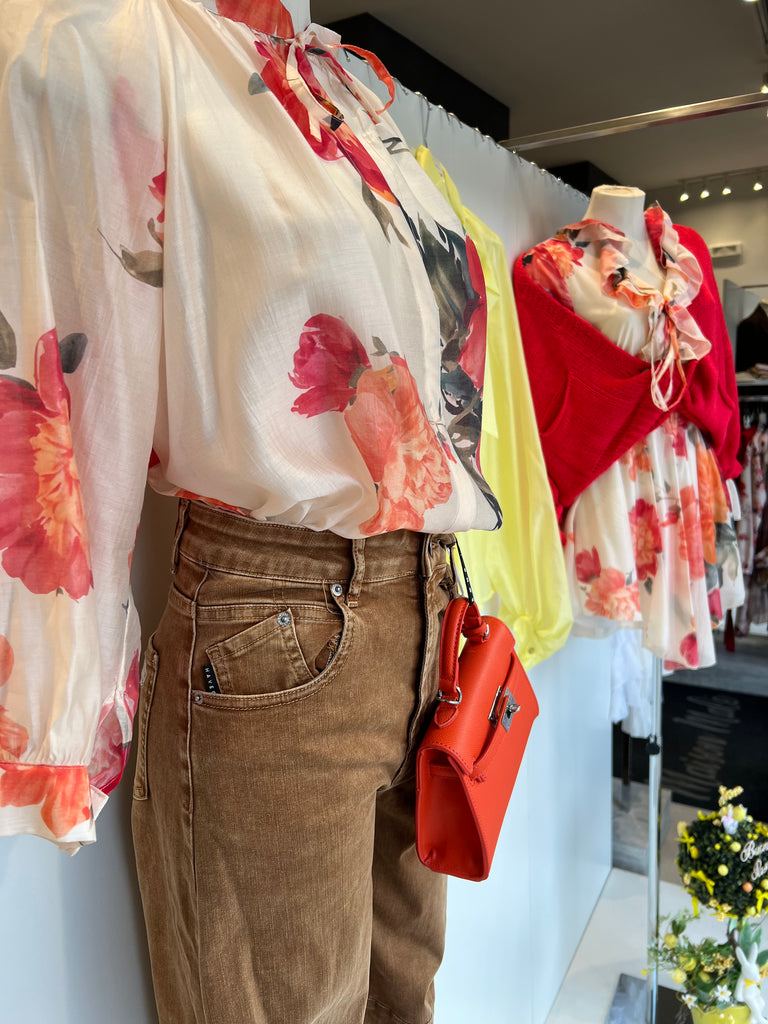 HaveOne•Jeans pantalone Barbara terra