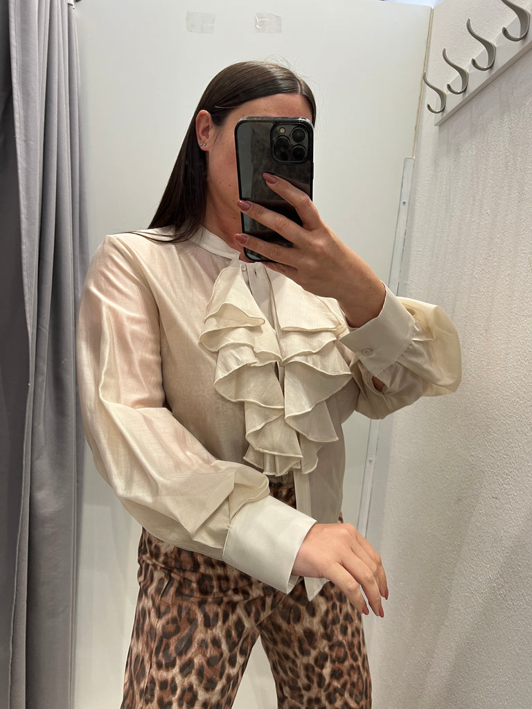 HaveOne•Camicia coreana rouches