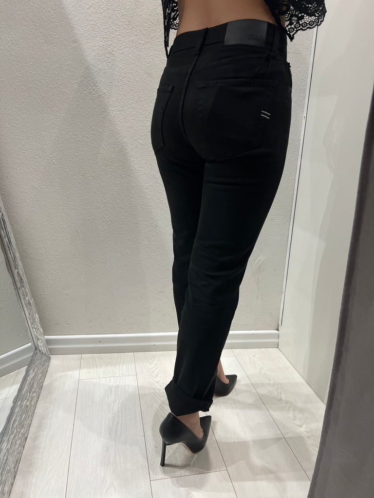 ViCOLO•Jeans Zoe bottoni gioiello nero