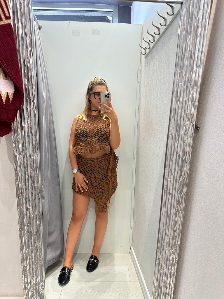 MSS💥HaveOne•Canotta top traforato crochet frange•Più colori