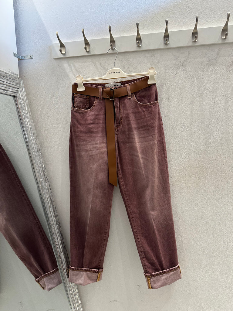 HaveOne•Jeans Mandy bordeaux