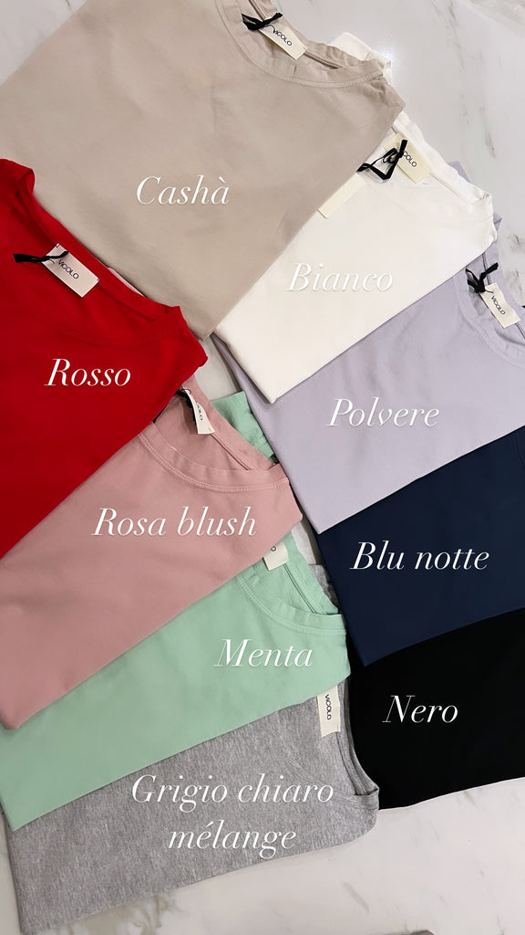 ViCOLO•T-shirt regular in cotone•Più colori