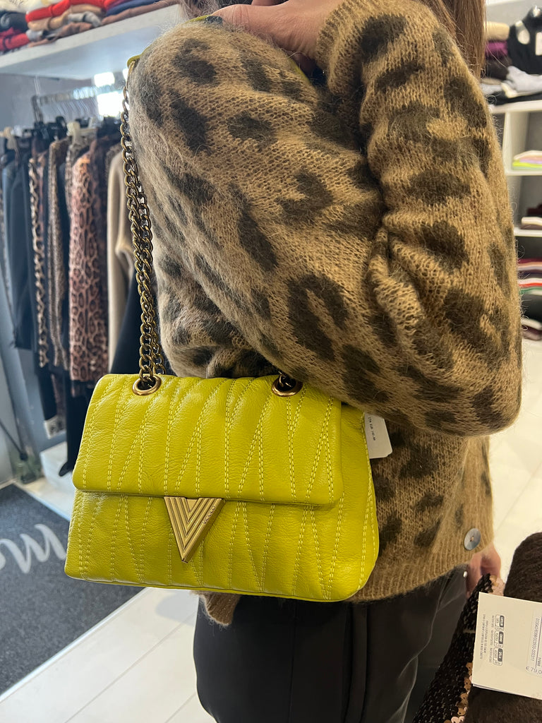 ViCOLO•Borsa Belleville small vera pelle metalleria oro•Più colori