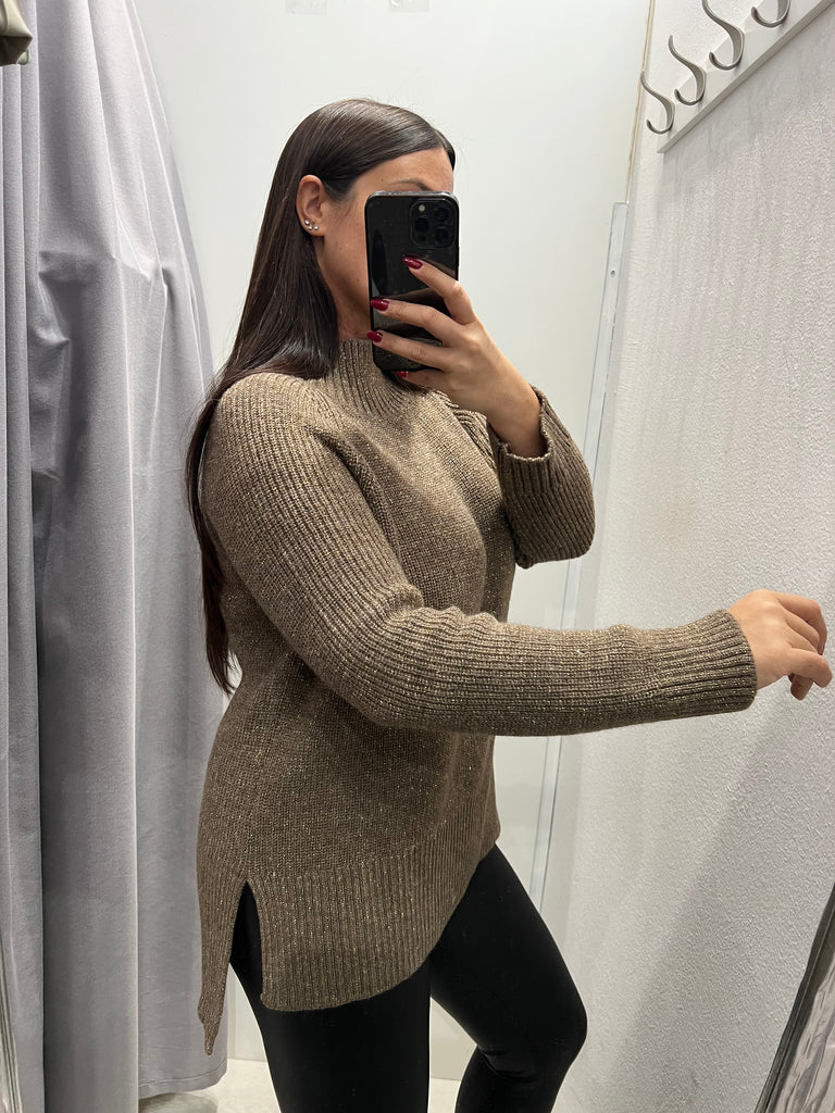 KONTATTO•Maxi lupetto spacchetti con lurex•Più colori