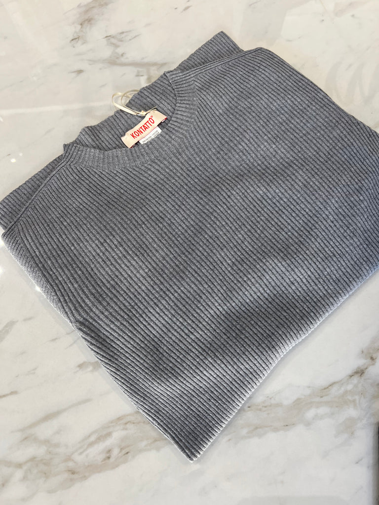 KONTATTO•Maglioncino costine girocollo•Più colori