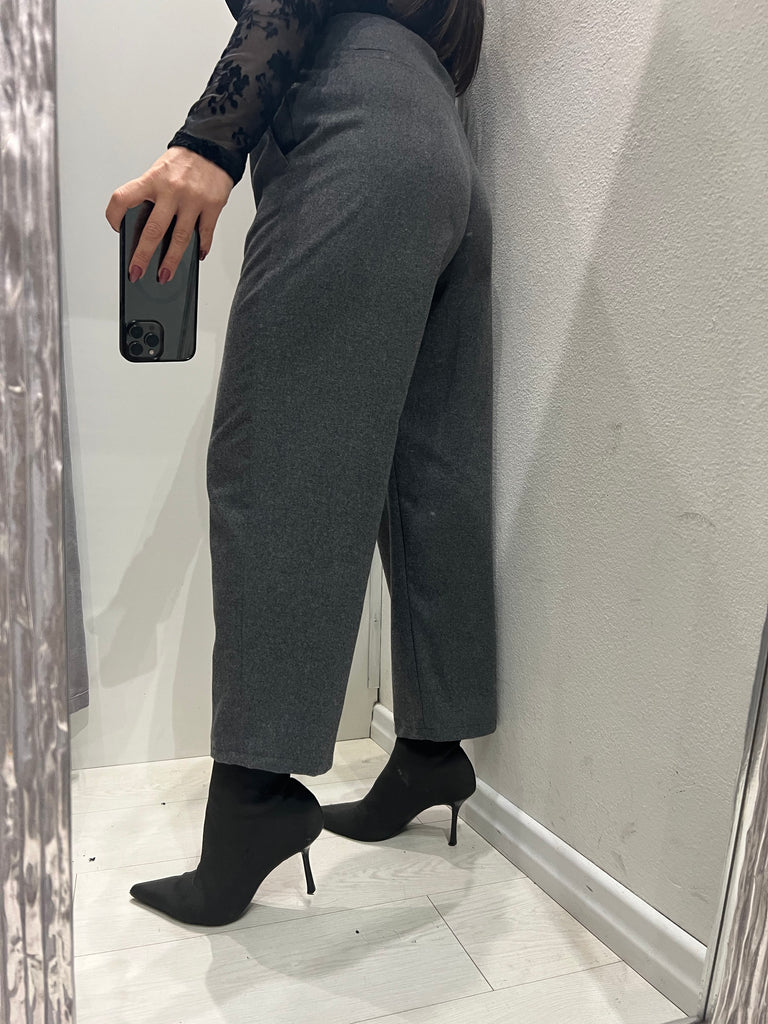 ViCOLO•Pantalone basic flanella grigio