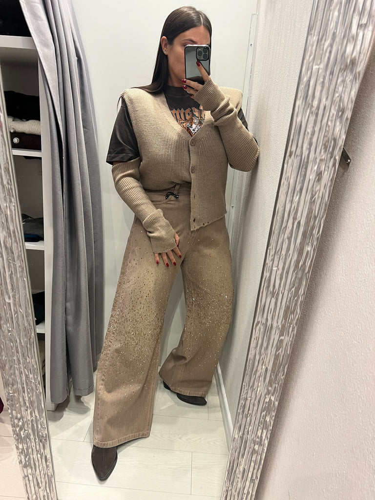HaveOne•Jeans Amelie strass