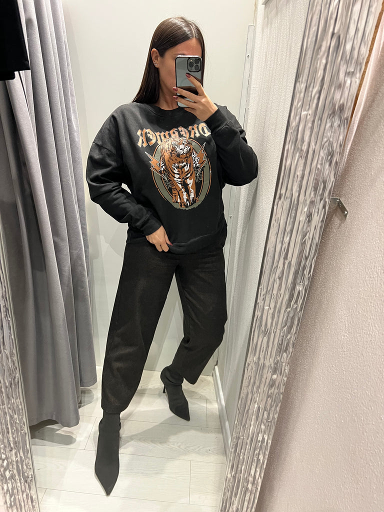 BLK30 HaveOne•Felpa Dreamer tigre interno felpato