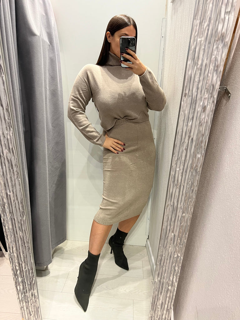 KONTATTO•Gonna in maglia misto angora•Più colori