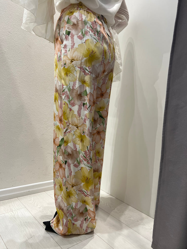 MSS💥ViCOLO•Pantalone palazzo floreale elastico