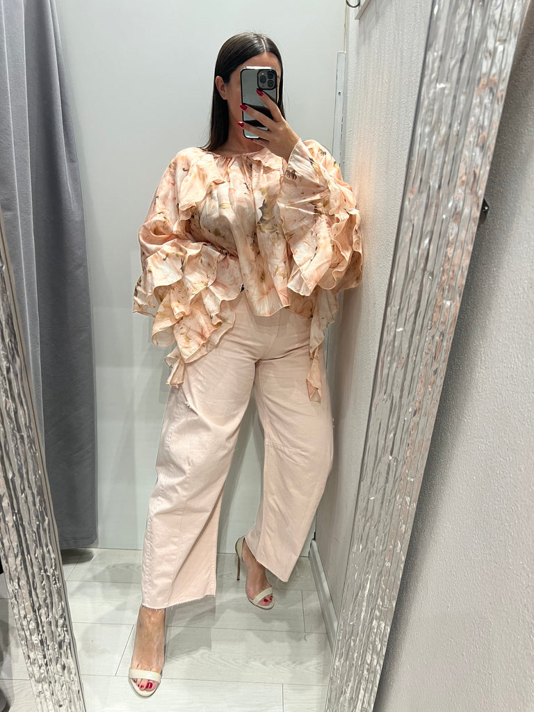 HaveOne•Jeans pantalone Barbara rosa