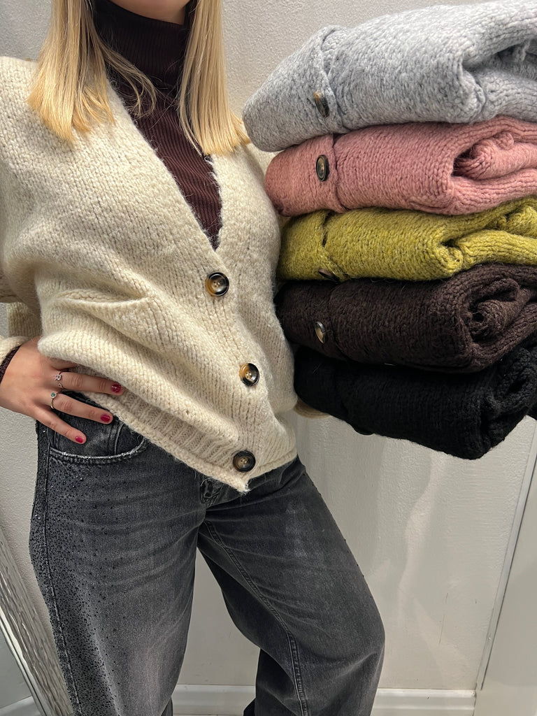 HaveOne•Cardigan over con manica palloncino•Più colori
