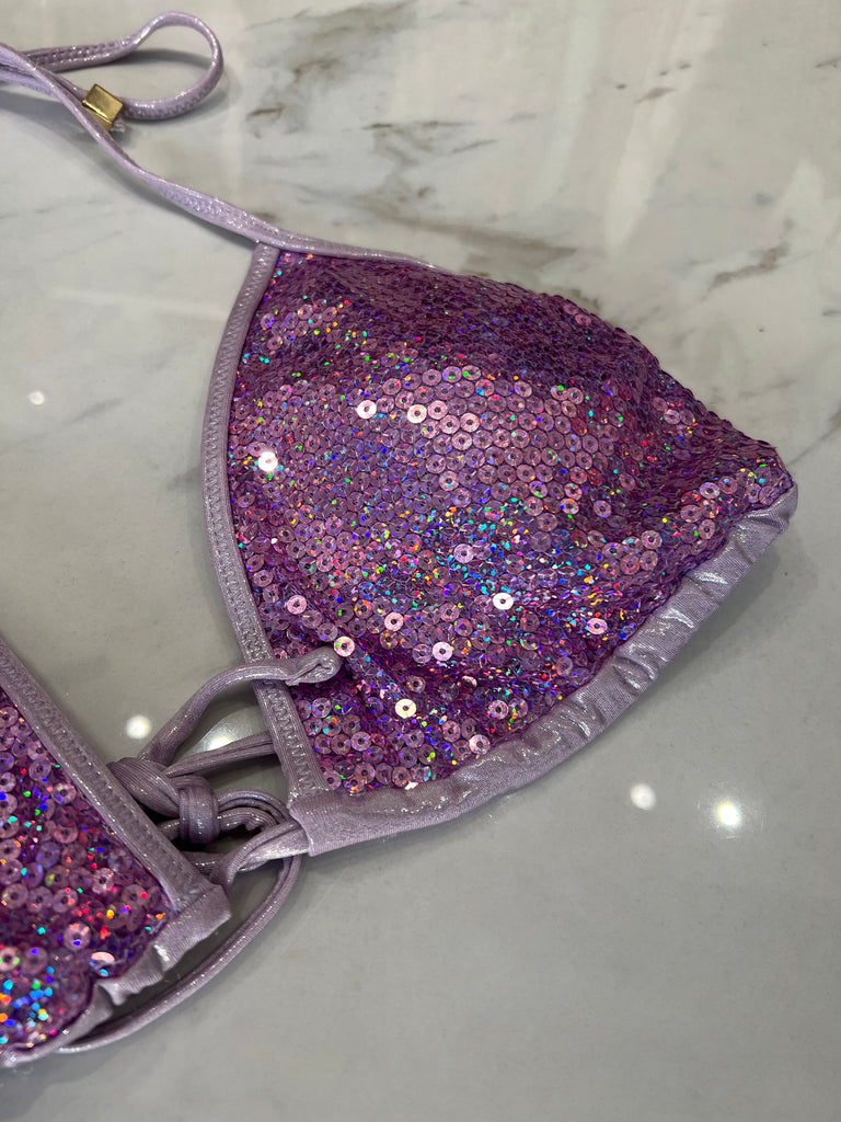 🚨4giveness-Bikini triangolo e slip V Pretty paillettes