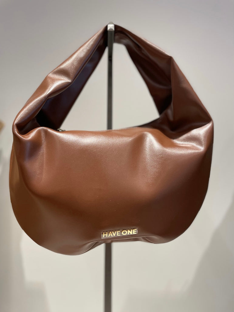HaveOne•Borsa mezzaluna grande in ecopelle•Più colori