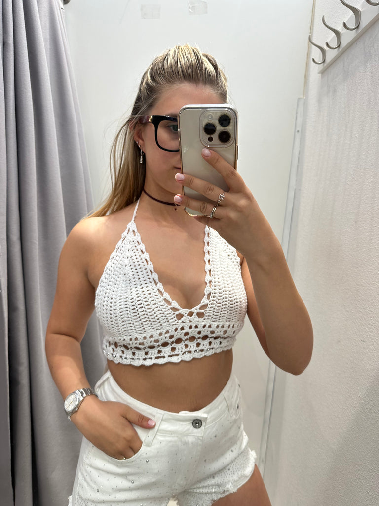 MSS💥HaveOne•Top maglia crochet•Più colori