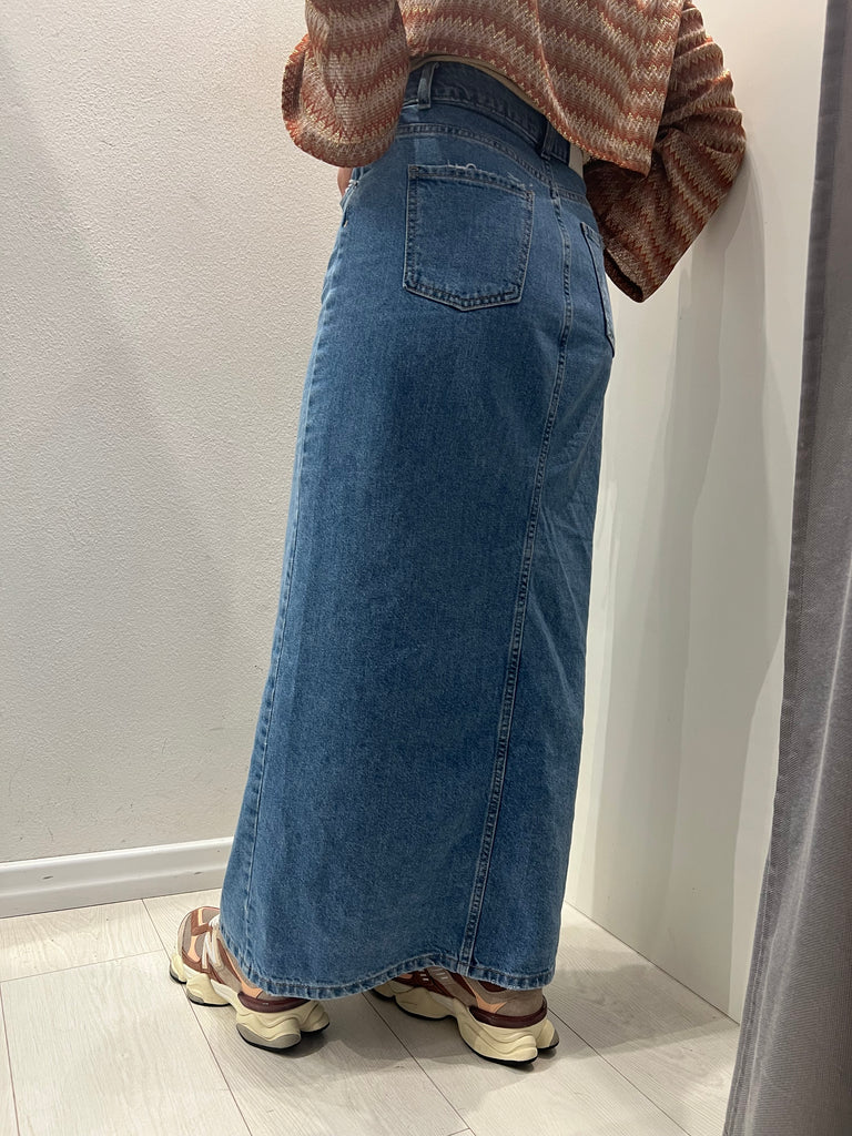 MSS💥ViCOLO•Gonna lunga in jeans jodie