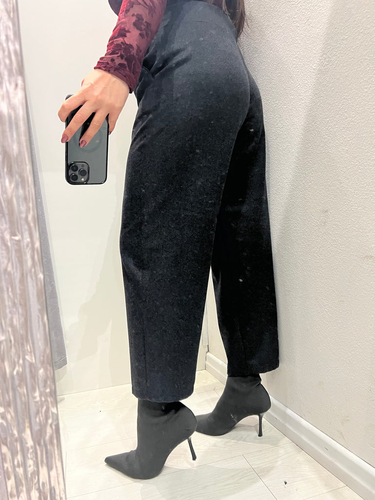 ViCOLO•Pantalone basic flanella antracite