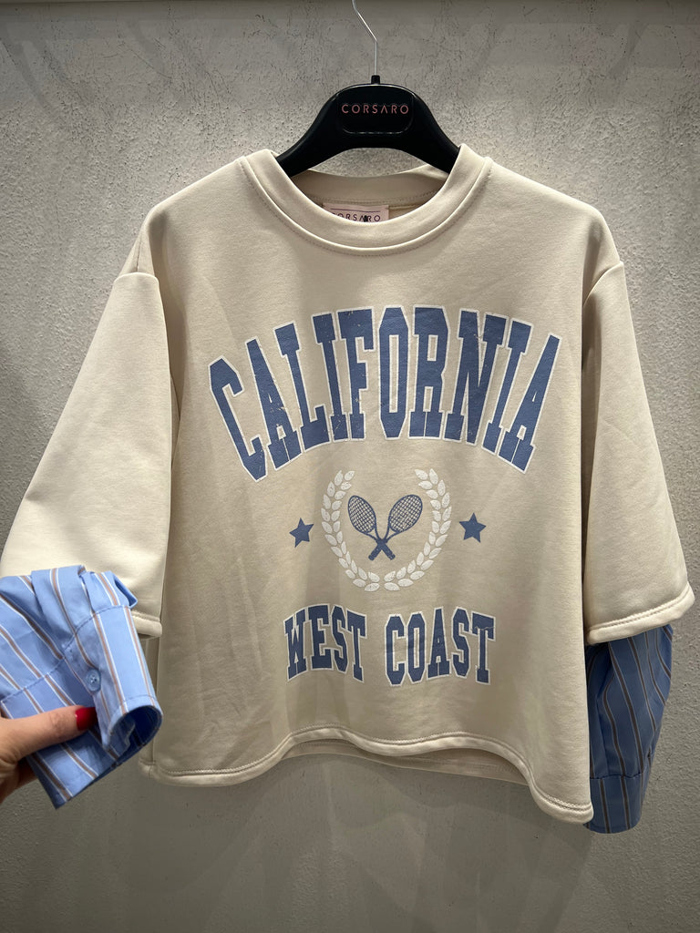 Corsaro•Felpa California manica camicia