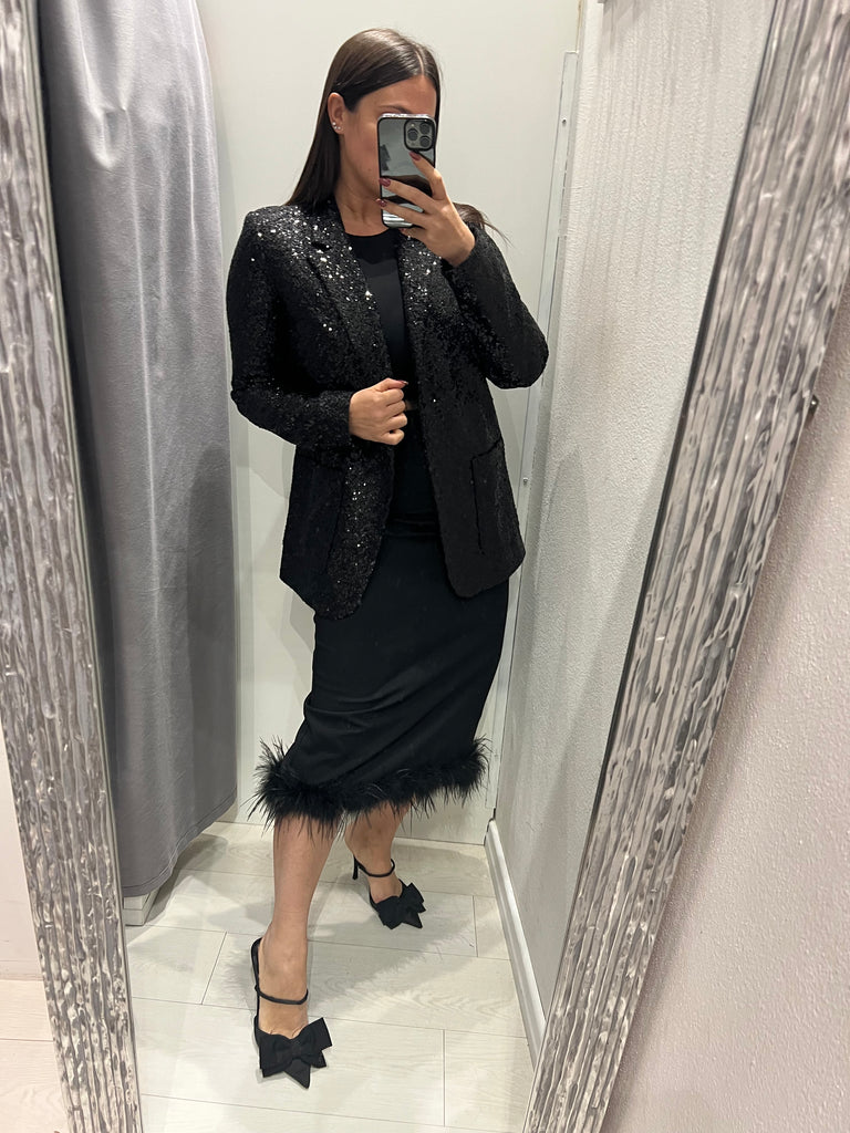 HaveOne•Gonna longuette piume