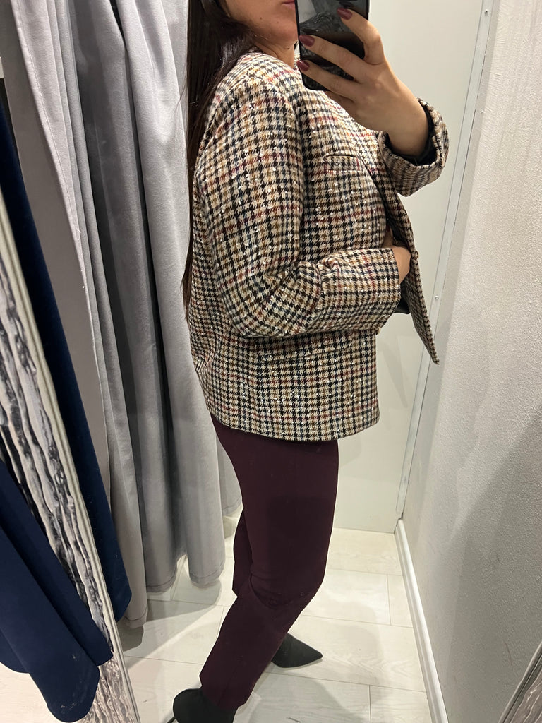 BLK30 HaveOne•Giacca cappottino over crop