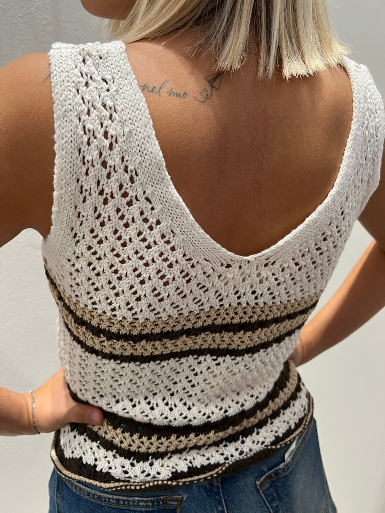 ViCOLO•Top canotta crochet