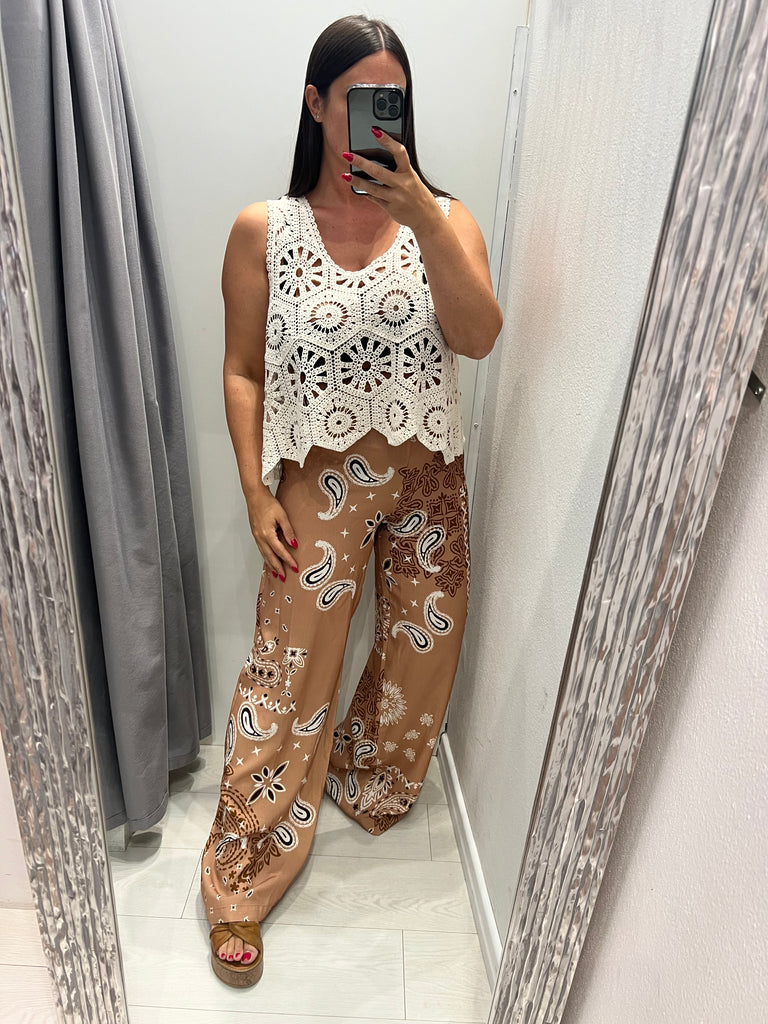 MSS💥HaveOne•Top canotta maglia crochet•Più colori