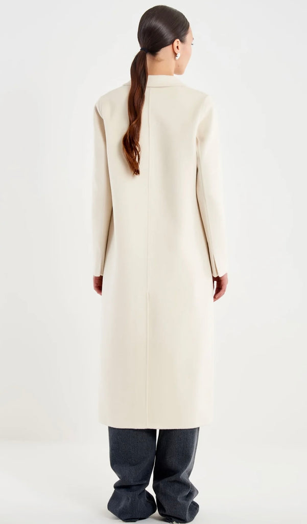 ViCOLO•Cappotto handmade monopetto panna