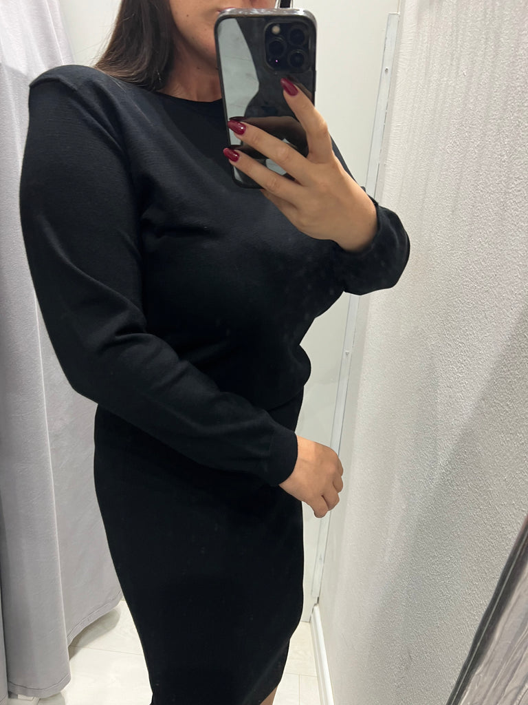 KONTATTO•Abito in maglia rimborsato manica lunga