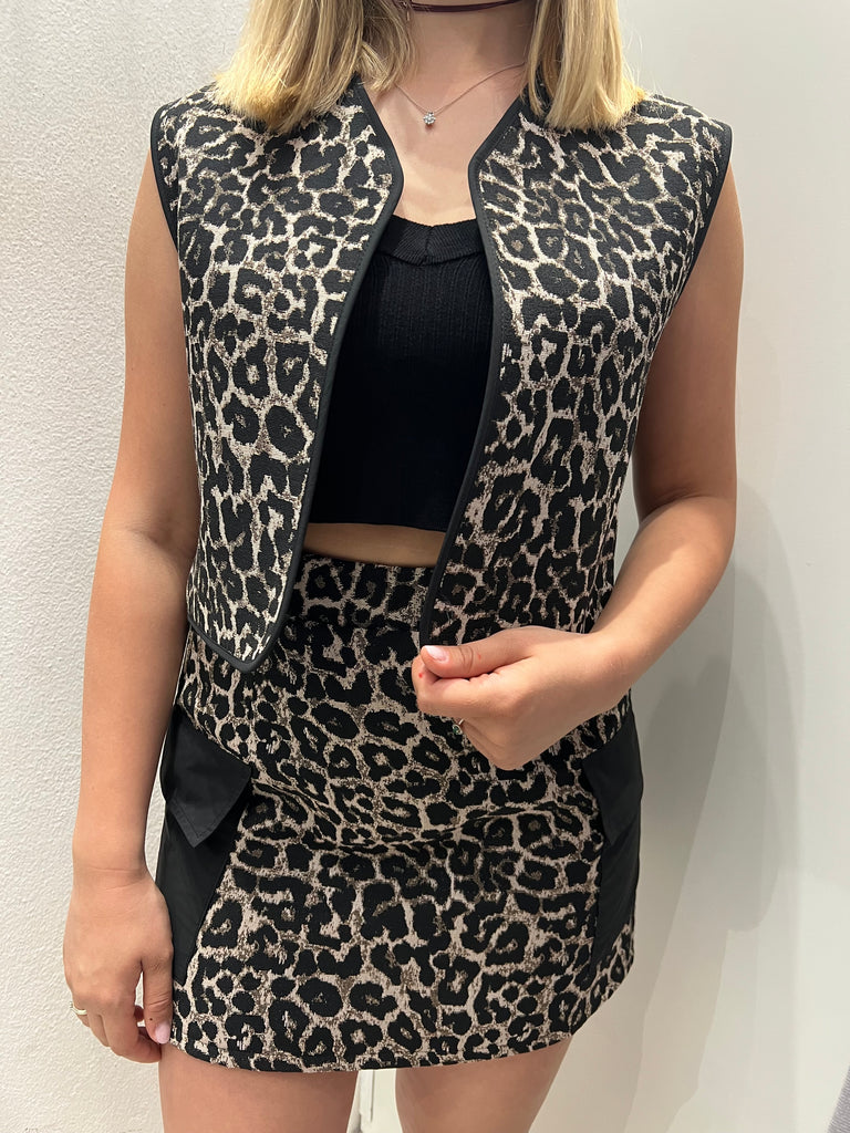 🚨IMPERIAL•Gilet maculato senza chiusura