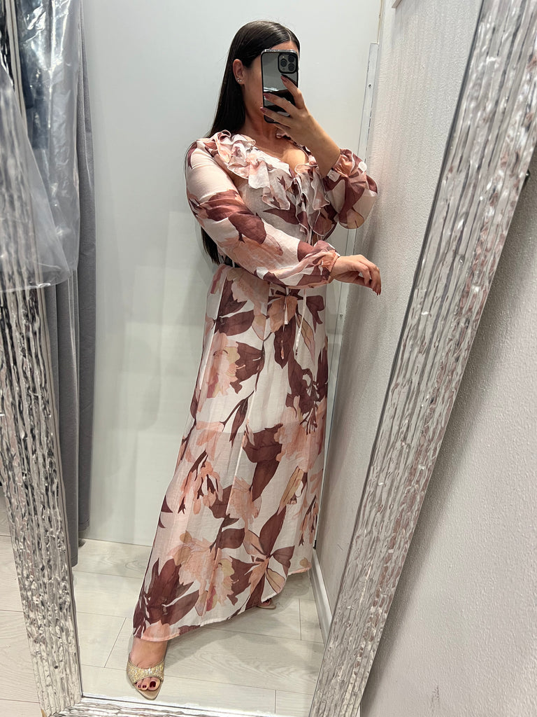 HaveOne•Camicetta crop stampa floreale