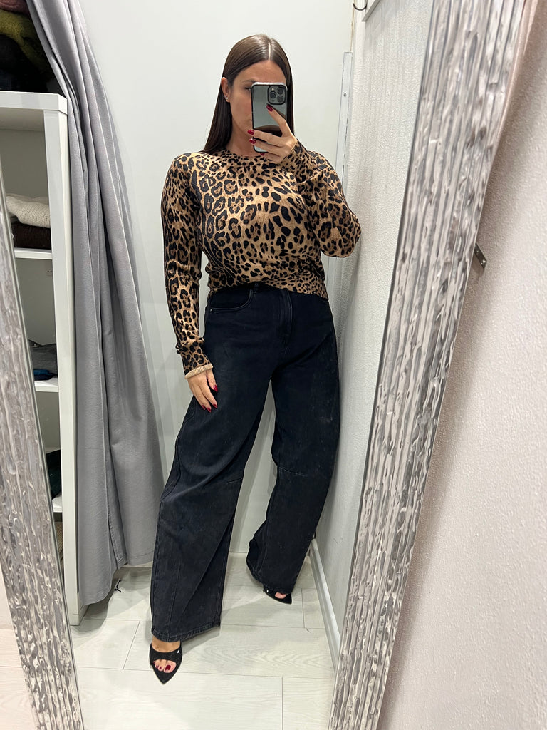 LUMINA•Jeans barrel nero