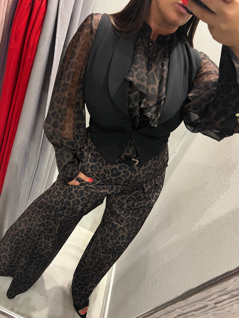 IMPERIAL•Gilet best con bottoni ricoperti nero