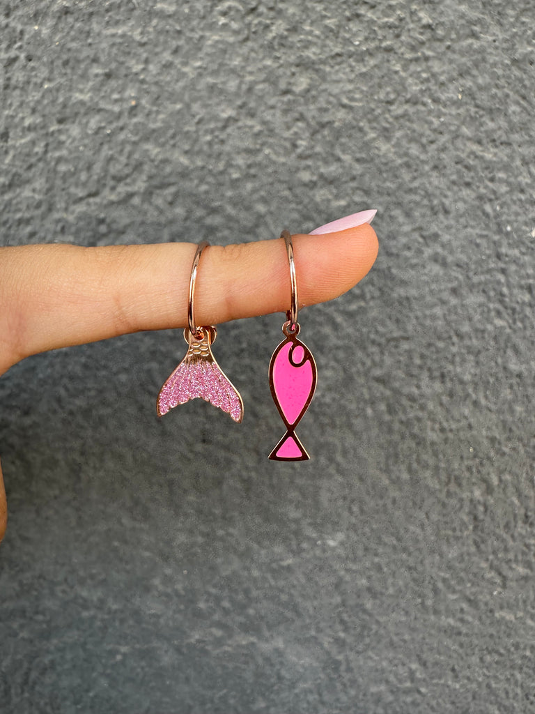 La Vie•Orecchino singolo ad anello con charm•Scegli il tuo
