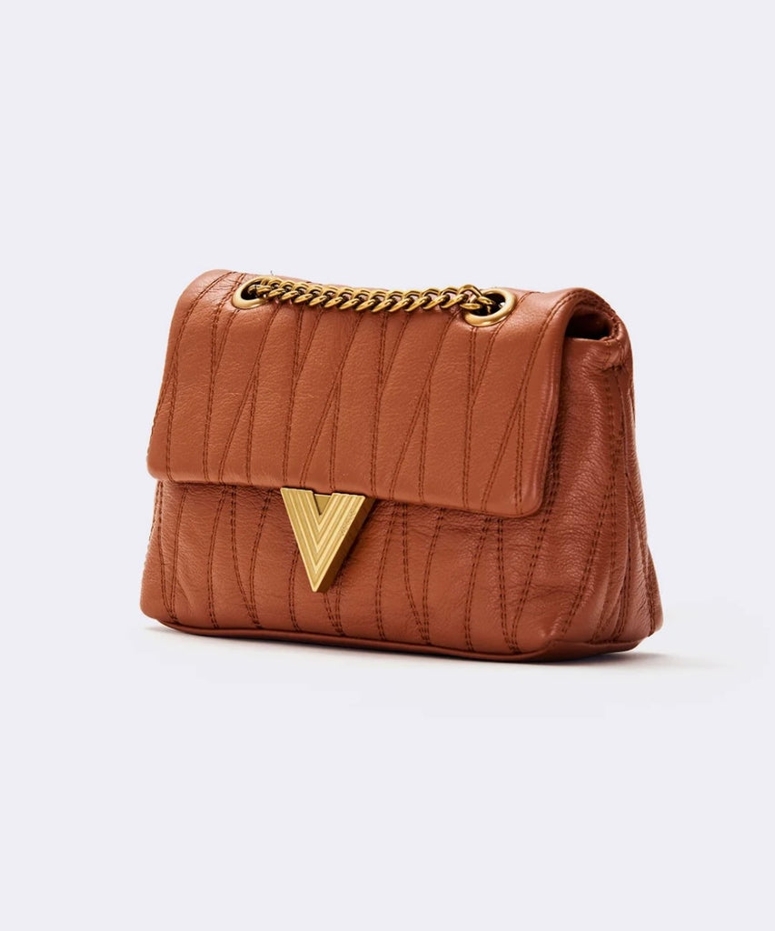 ViCOLO•Borsa Belleville small vera pelle metalleria oro•Più colori