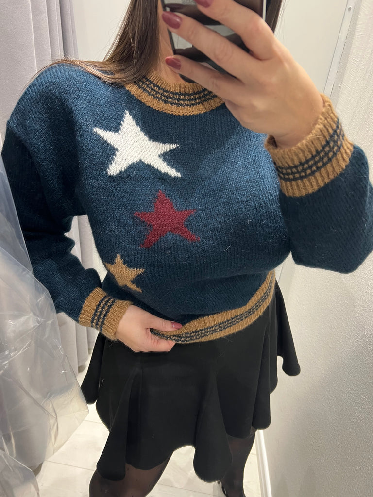 KONTATTO•Maglione mohair stelle•Più colori