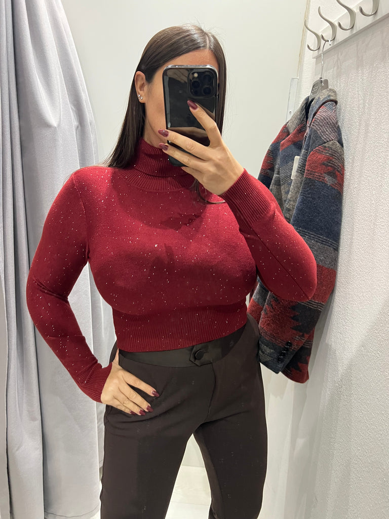 Dolcevita crop micropaillettes•Più colori