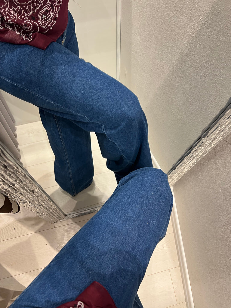 HaveOne•Tuta in jeans doppio tessuto