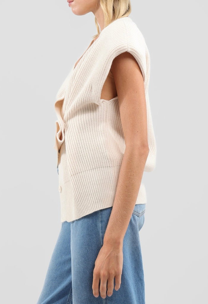 BLK30 HaveOne•Gilet spallotte e bottoni•Più colori