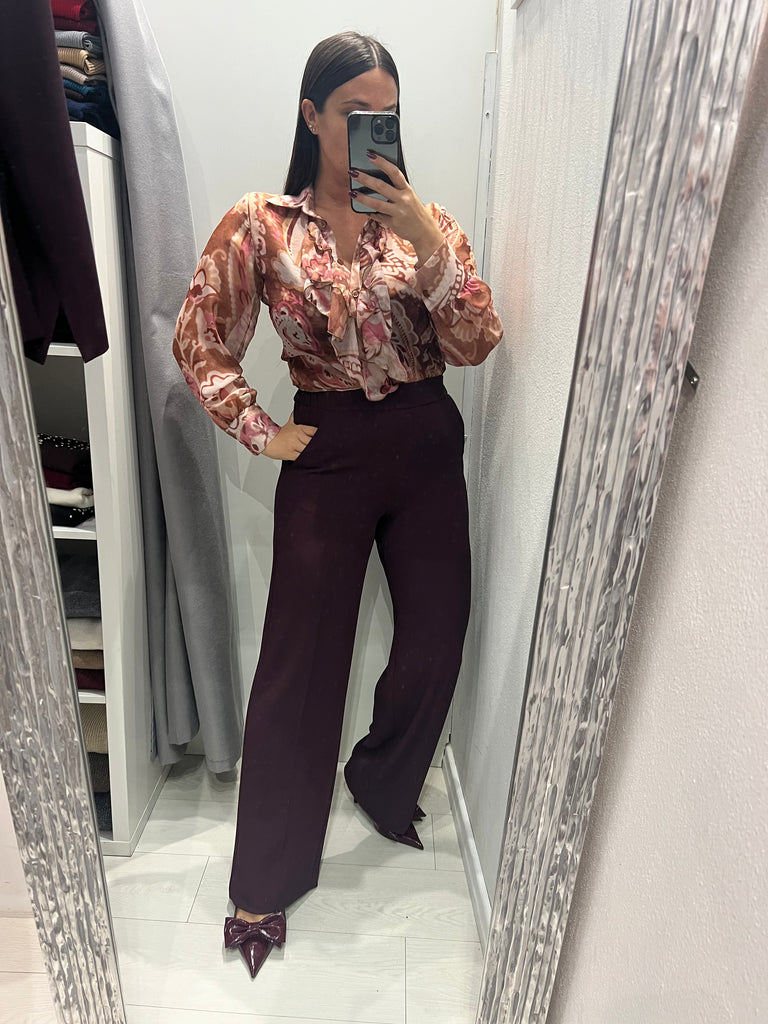 IMPERIAL•Pantalone best prugna elastico