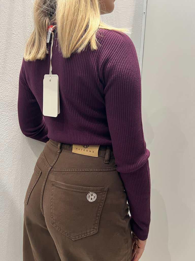 HaveOne•Jeans pantalone Barbara cioccolato