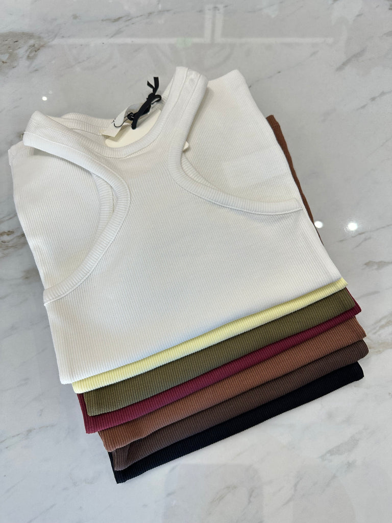 🚨ViCOLO•Canotta scollo americana particolare FIF•Più colori