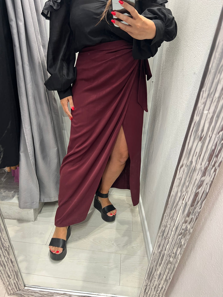 MSS💥HaveOne•Gonna lunga pareo bordeaux india