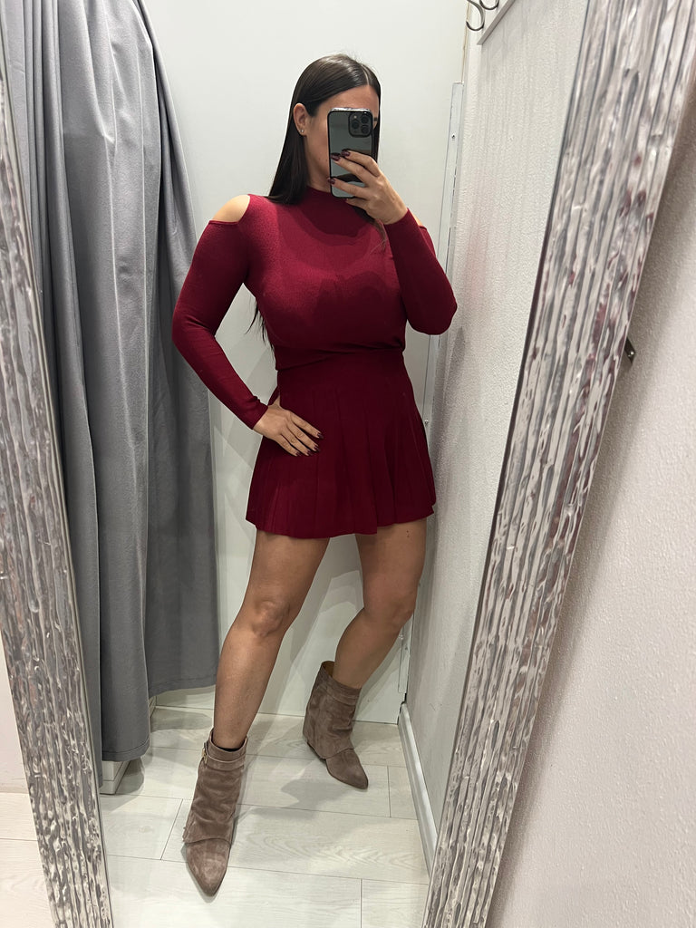 Maglioncino lupetto soffice viscosa apertura spalle•Più colori