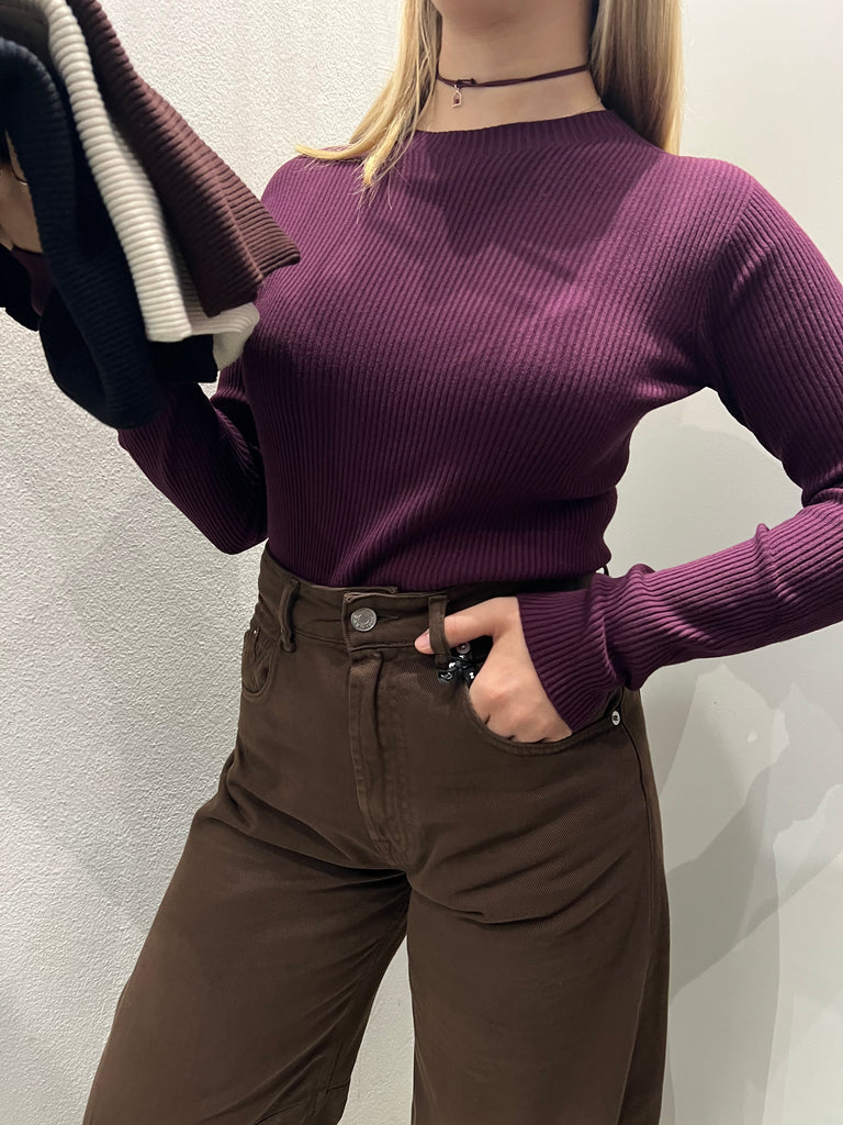 HaveOne•Jeans pantalone Barbara cioccolato